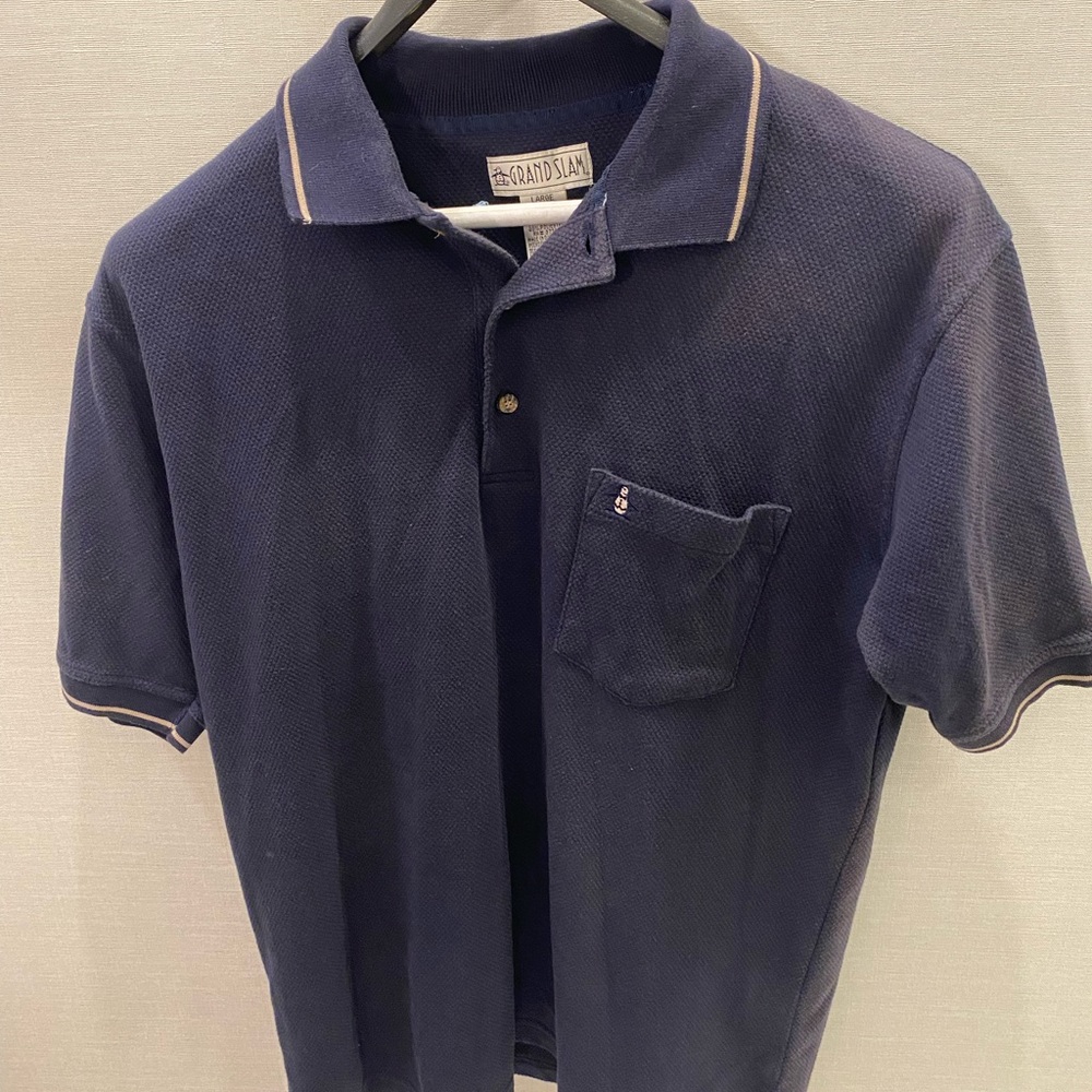 Vintage Grand Slam Blue Polo with Frocket